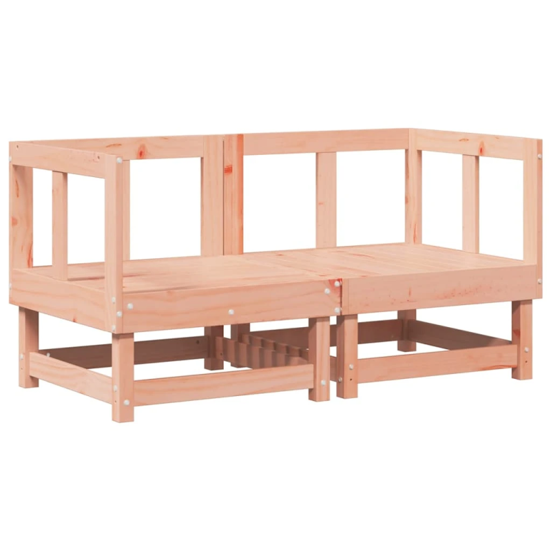 vidaXL stūra dīvāni ar matračiem, 2 gab., Duglasa egles masīvkoks