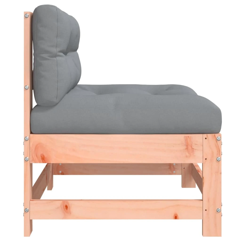 vidaXL vidējais dīvāns ar matračiem, Duglasa egles masīvkoks