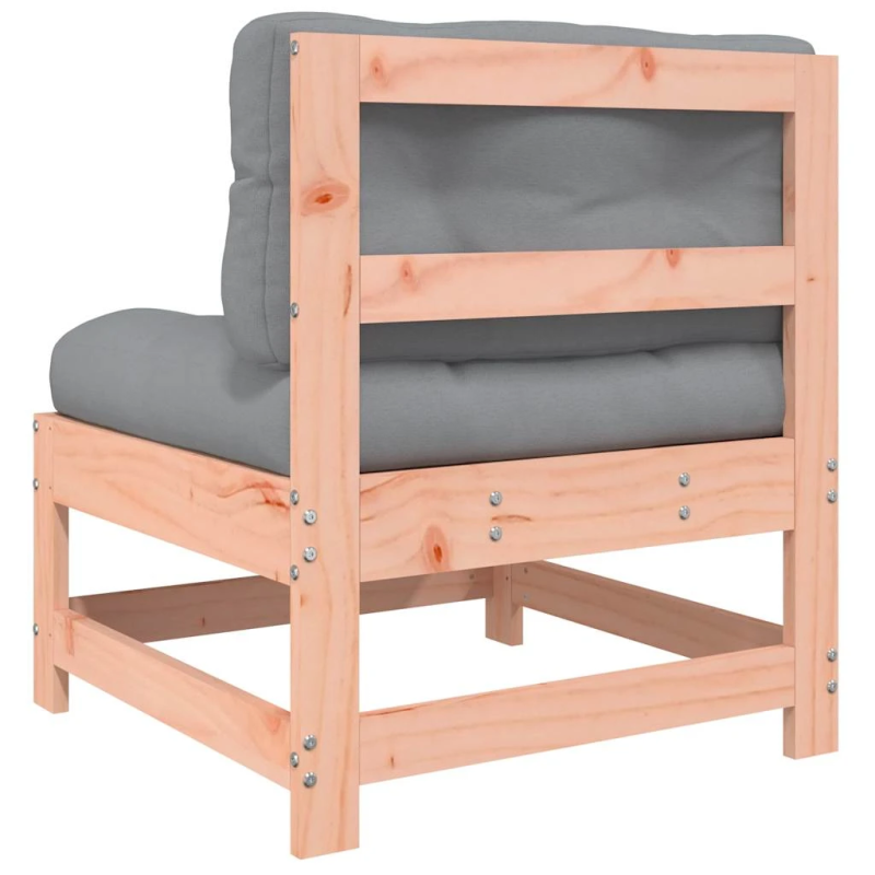 vidaXL vidējais dīvāns ar matračiem, Duglasa egles masīvkoks