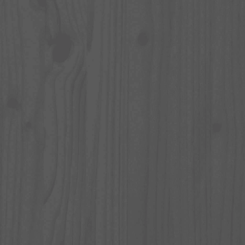 vidaXL dārza krēsls ar matračiem, pelēks priedes masīvkoks