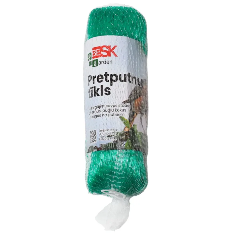 Pretputnu tīkls 4mx5m, zaļš