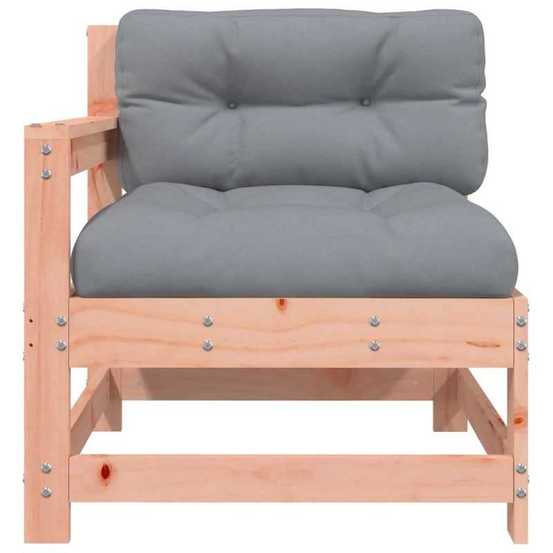 vidaXL dārza krēsli ar matračiem, 2 gab., Duglasa egles masīvkoks