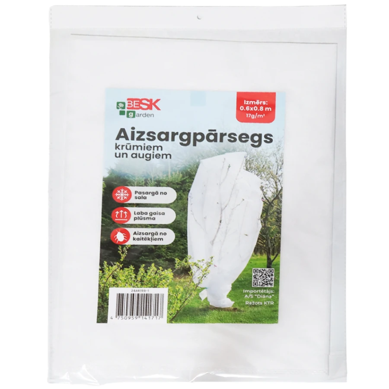 Aizsargpārsegs krūmiem-augiem pret aukstumu 0.6x0.8m, 17g-m2