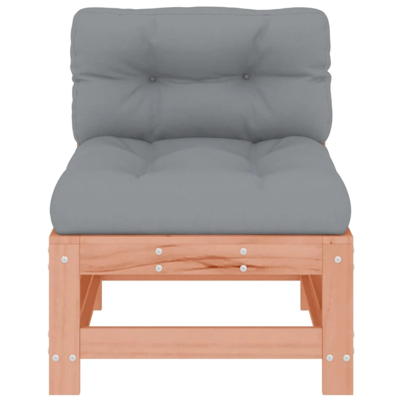 vidaXL vidējais dīvāns ar matračiem, Duglasa egles masīvkoks