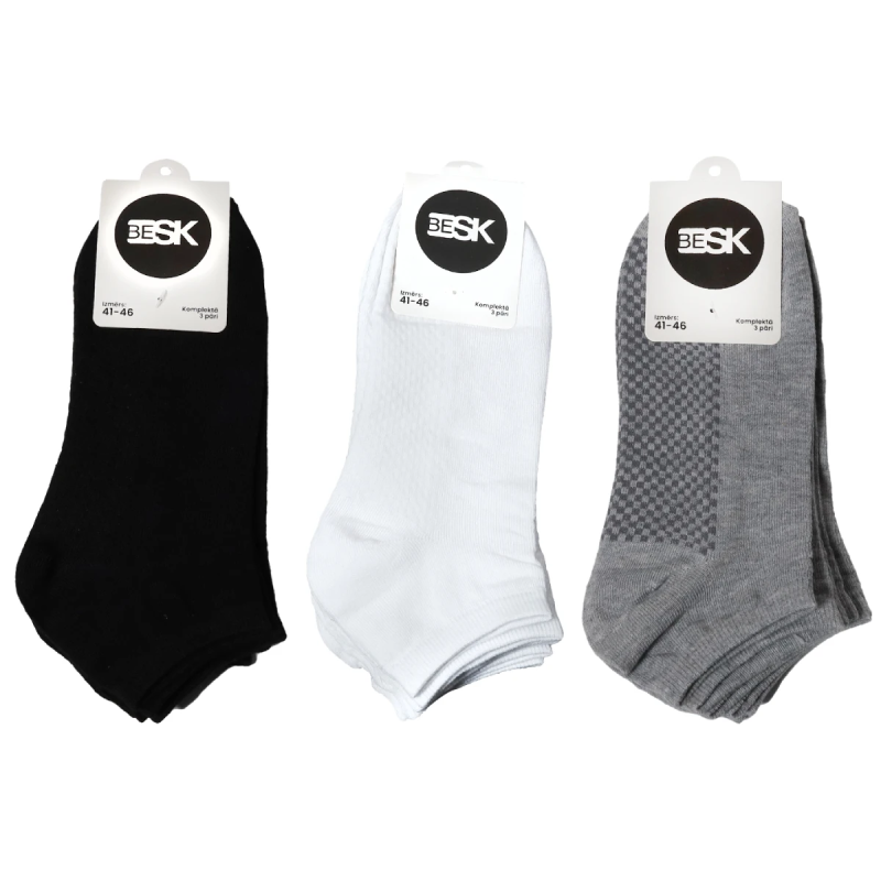 Zeķes vīriešu, 3 pāri