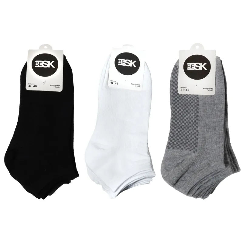 Zeķes vīriešu, 3 pāri