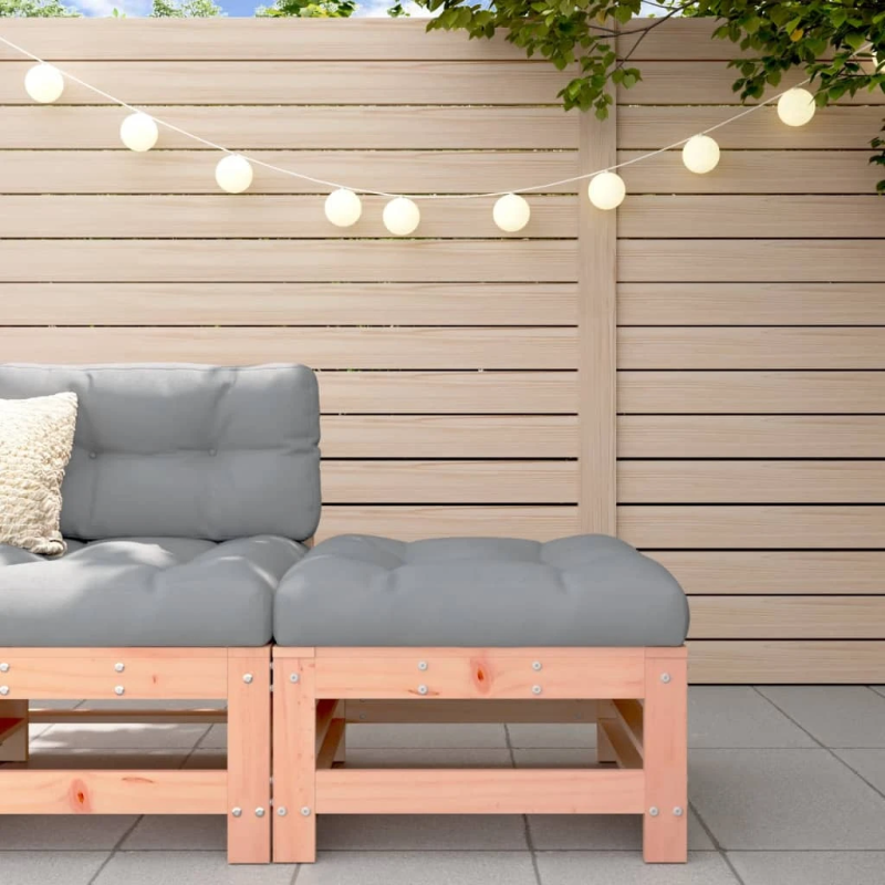 vidaXL dārza soliņš ar matraci, Duglasa egles masīvkoks