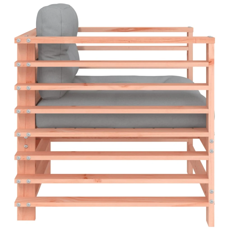 vidaXL dārza krēsli ar matračiem, 2 gab., Duglasa egles masīvkoks