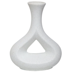 Vāze keramiska Drop 15x8x20cm, balta