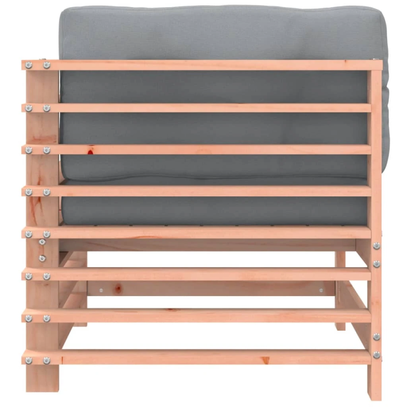 vidaXL stūra dīvāni ar matračiem, 2 gab., Duglasa egles masīvkoks