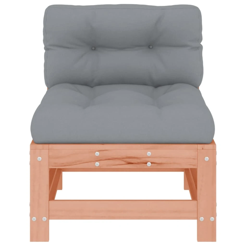 vidaXL vidējie dīvāni ar matračiem, 2 gab., Duglasa egles masīvkoks