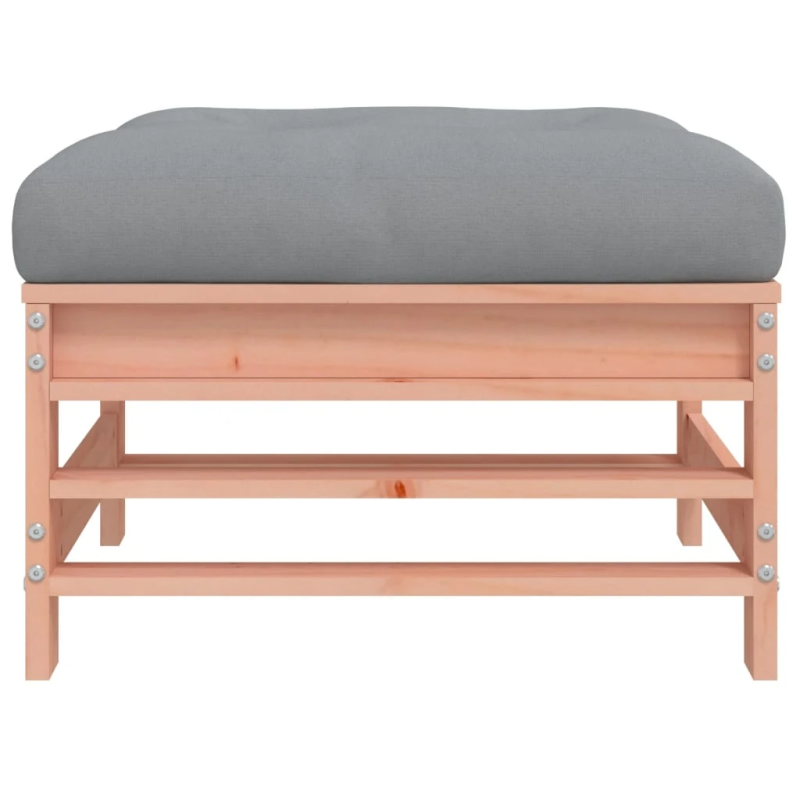 vidaXL dārza soliņi ar matračiem, 2 gab., Duglasa egles masīvkoks