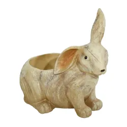 Dārza dekors Zaķis 34x21x31cm, ar podu