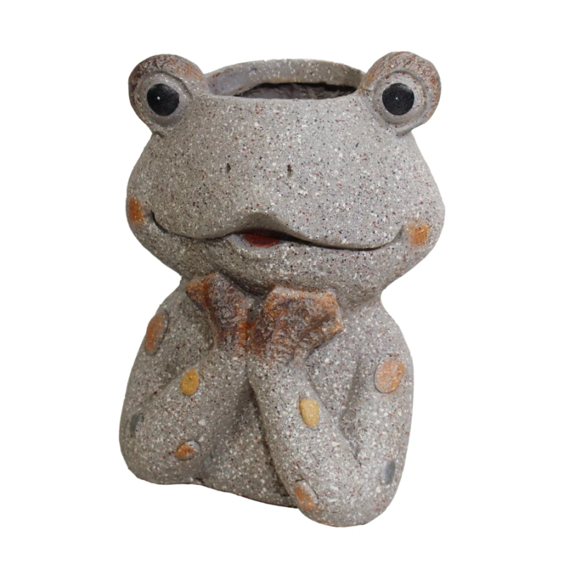 Dārza dekors Puķu pods Varde 21x20x30cm