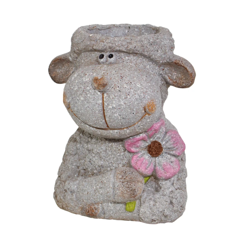 Dārza dekors Puķu pods Aita 24x21x29cm