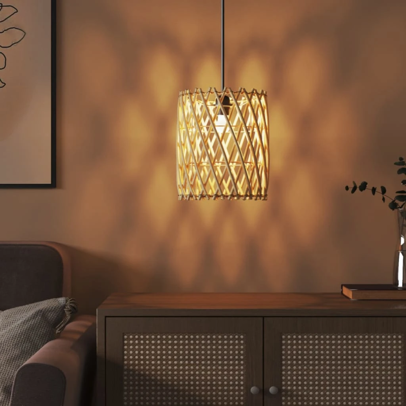 vidaXL lampas abažūrs, DIA23x28 cm, pīts