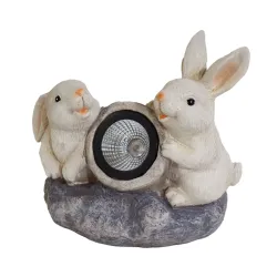 Dārza dekors ar solāro gaismu Zaķēni