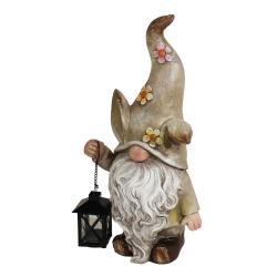 Dārza dekors Rūķis ar laternu 22x17x44cm