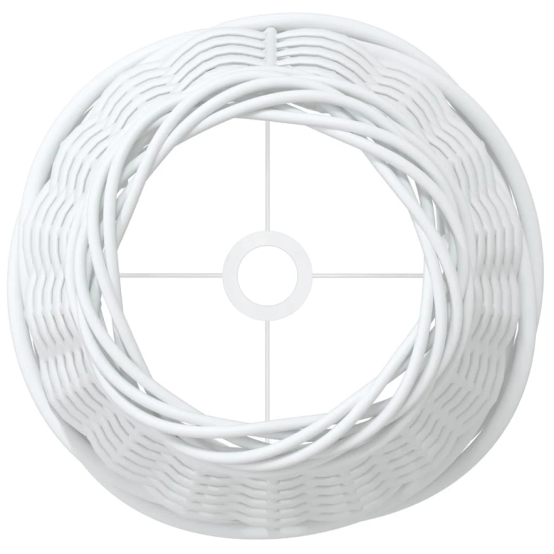 vidaXL lampas abažūrs, balts, DIA15x12 cm, pīts