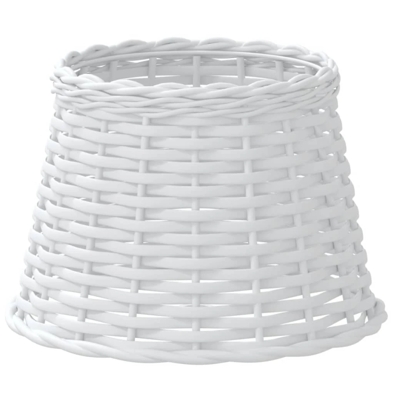 vidaXL lampas abažūrs, balts, DIA25x17 cm, pīts