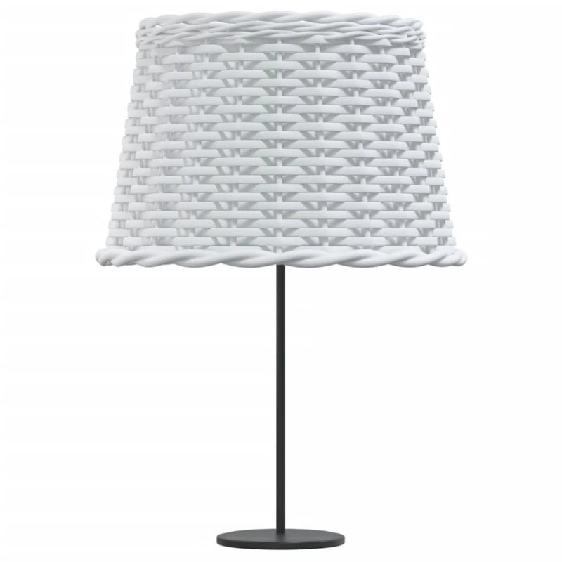 vidaXL lampas abažūrs, balts, DIA40x26 cm, pīts