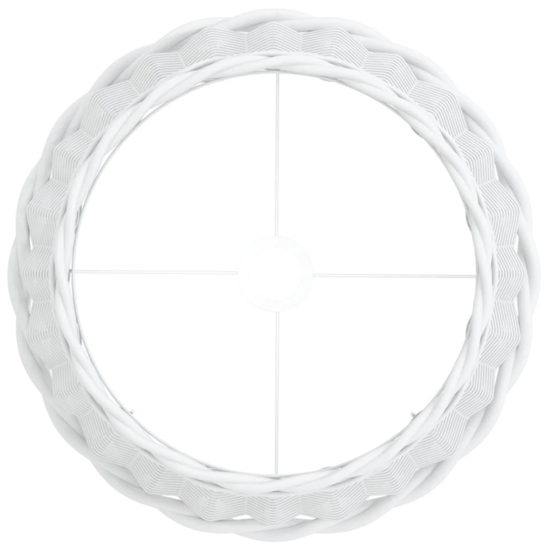 vidaXL lampas abažūrs, balts, DIA40x26 cm, pīts