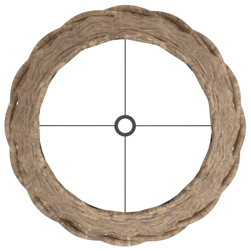 vidaXL lampas abažūrs, brūns, DIA30x20 cm, pīts