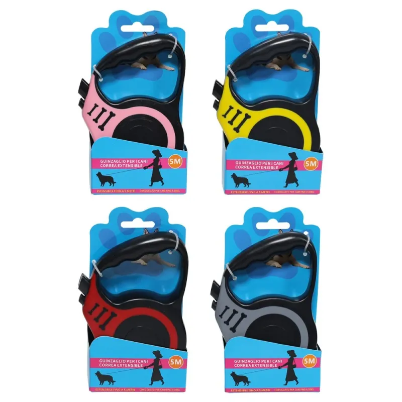 Pavada suņiem automātiskā 5m, mix