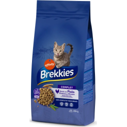 Fasēta barība Brekkies Cat Complet 0,25kg - pilnvērtīga barība kaķiem ar vistu, dārzeņiem un graudaugiem.