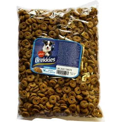 Fasēta barība Brekkies Dog Junior 0,5kg - полноценный сухой корм для щенков 2-12 мес., с курицей, овощами и крупами