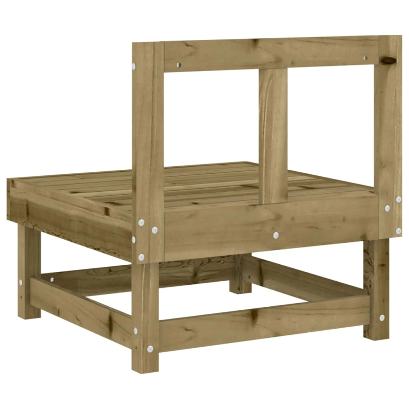 vidaXL vidējais dārza dīvāns, impregnēts priedes koks