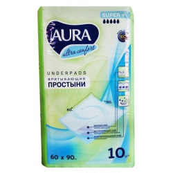 AURA Ultra Comfort vienreizlietojamie paladziņi 60x90cm 10gb