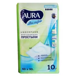 AURA Ultra Comfort vienreizlietojamie paladziņi 60x90cm 10gb