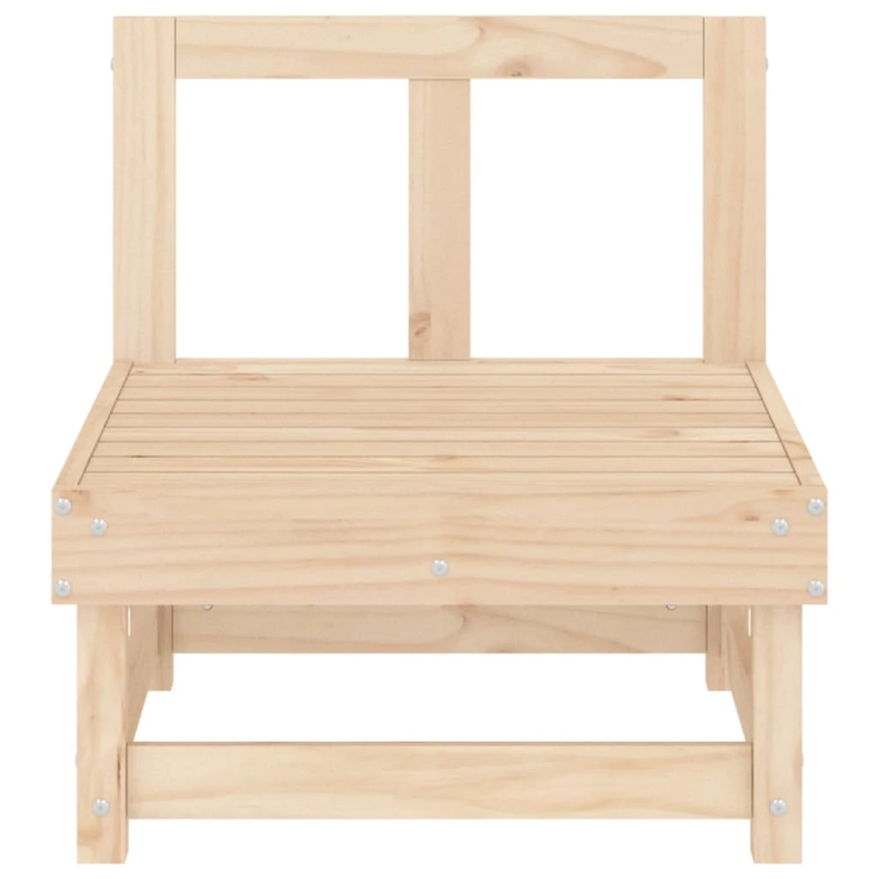 vidaXL vidējie dārza dīvāni, 2 gab., priedes masīvkoks