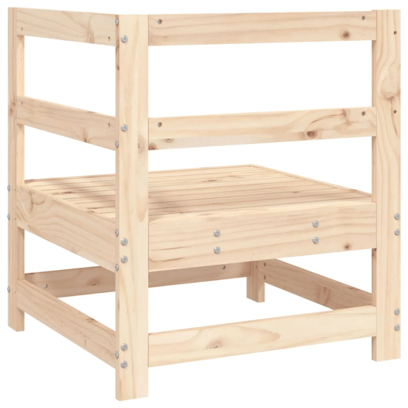 vidaXL dārza stūra dīvāns, priedes masīvkoks