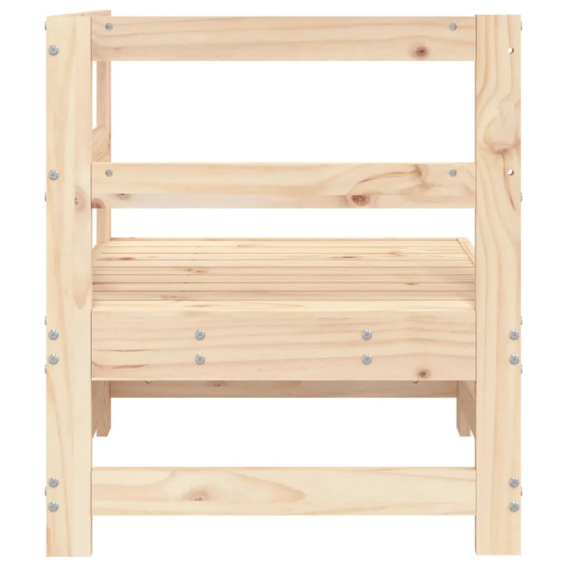 vidaXL dārza stūra dīvāns, priedes masīvkoks