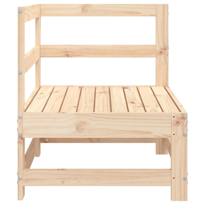 vidaXL dārza stūra dīvāns, priedes masīvkoks