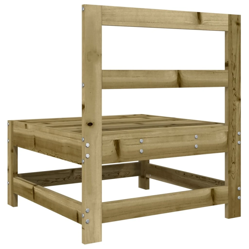 vidaXL vidējais dārza dīvāns, impregnēts priedes koks