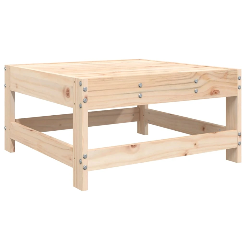 vidaXL dārza kājsoliņš, priedes masīvkoks