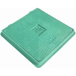 Kvadrātveida kanalizācijas lūka. 650x650 mm A15 zaļa