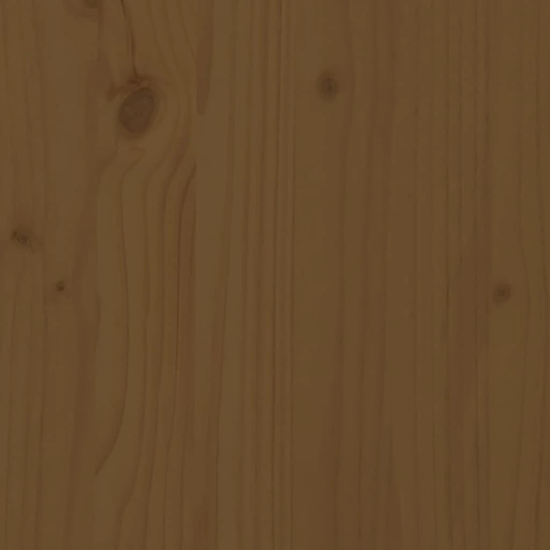 vidaXL stūra dīvāns, medus brūns, priedes masīvkoks