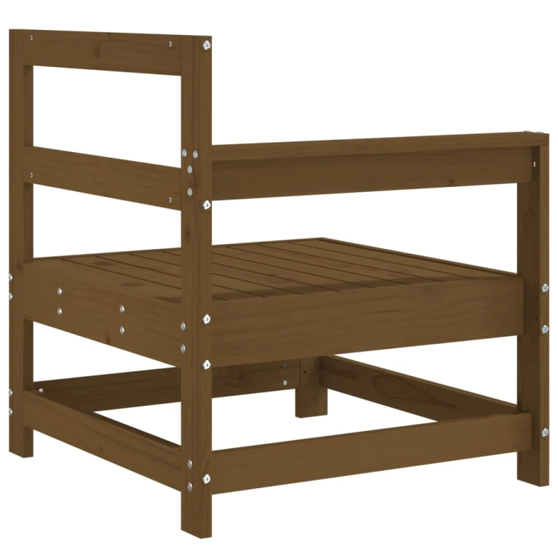 vidaXL dārza stūra dīvāni, 2 gab., medus brūni, priedes masīvkoks