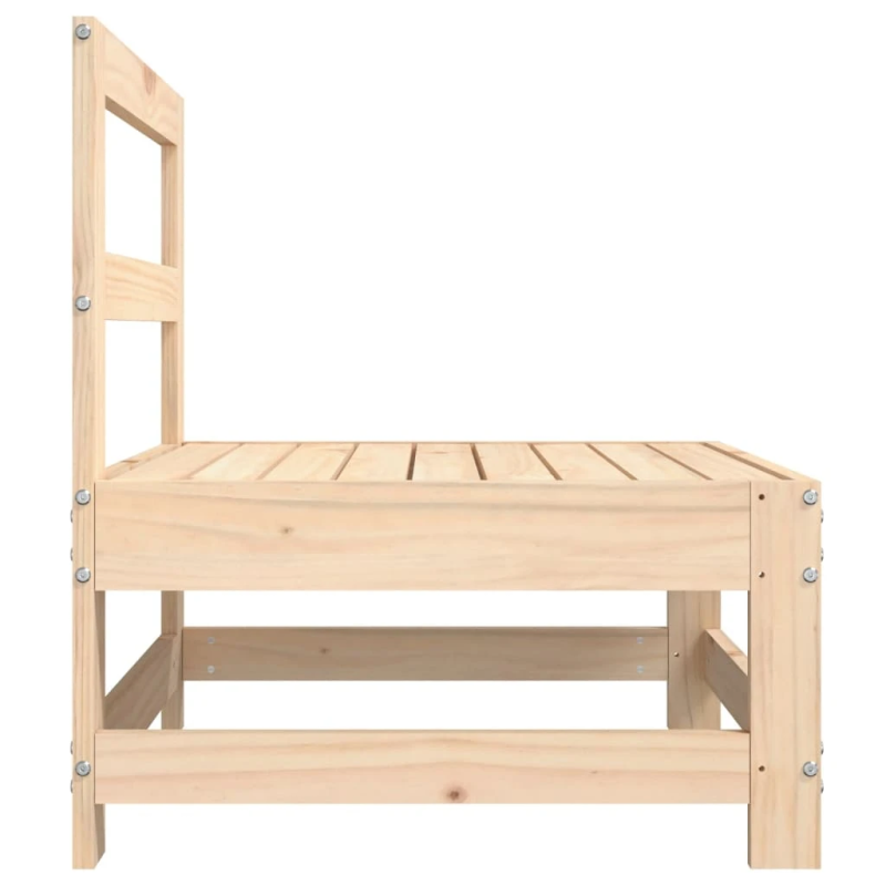 vidaXL vidējie dārza dīvāni, 2 gab., priedes masīvkoks