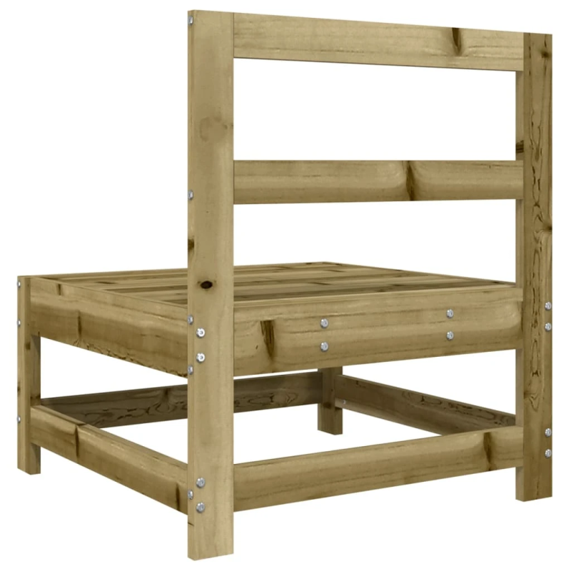 vidaXL vidējie dārza dīvāni, 2 gab., impregnēts priedes koks