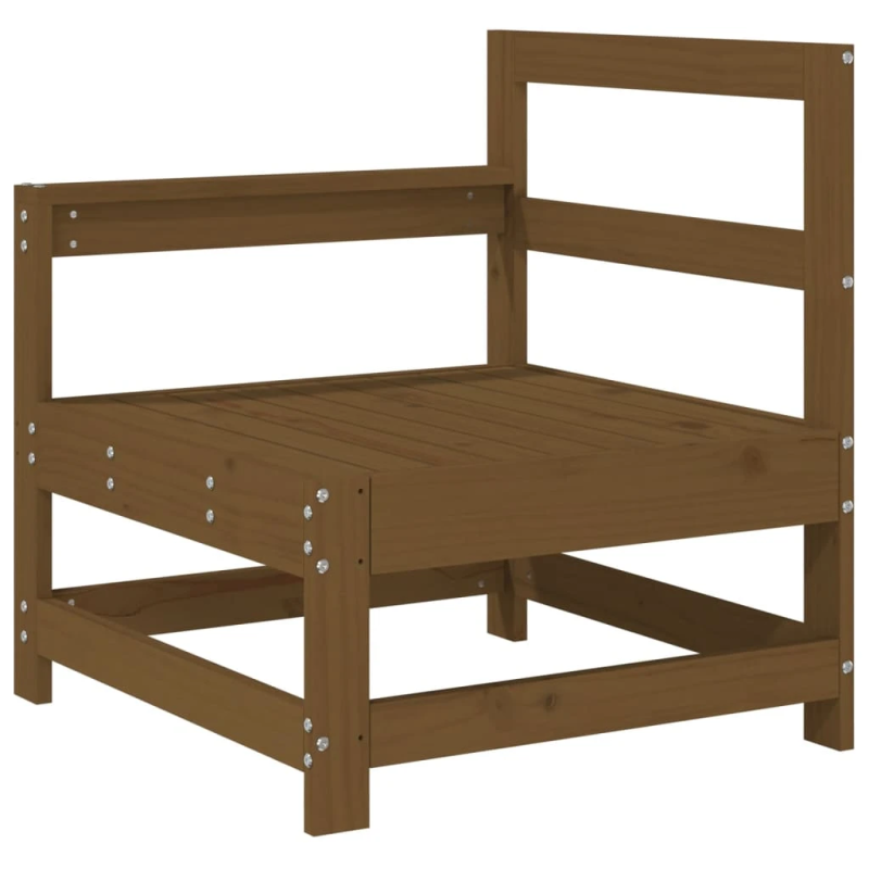 vidaXL 3-daļīgs dārza atpūtas mēbeļu komplekts, brūns priedes koks