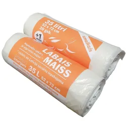 Garbage bags 35L 20+1pcs 10mic white, 50,