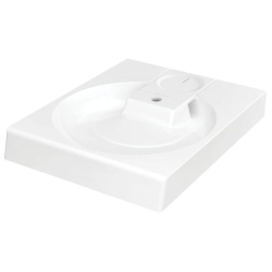 Izlietne claro grande+sif+kronš 60x75cm