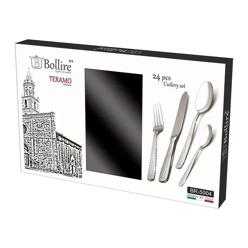 Galda piederumu komplekts Bollire, nerūsējošā tērauda krās.