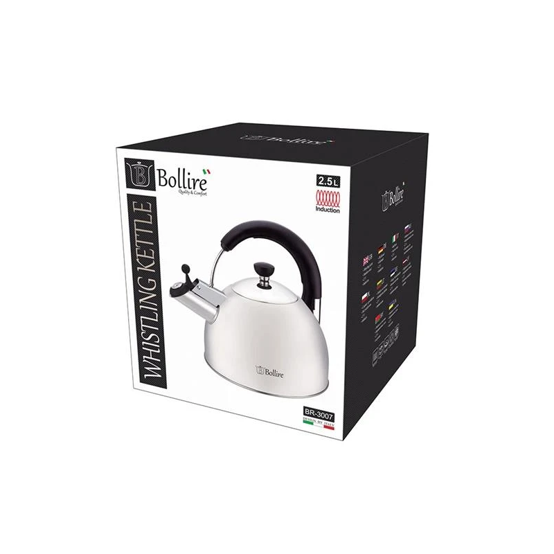 Tējkanna ar svilpi 2.5l