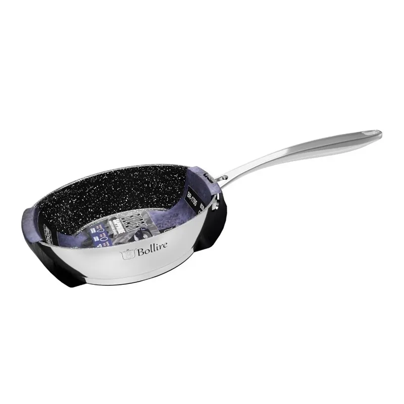 Cepšanas panna Bollire Black Sapphire BR-1705, 20 cm, nerūsējošais tērauds